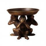 3 MONKEY TRAY CERAMICS